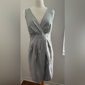 NWOT, Banana Republic Dress, 100% Silk, Size 4, Soft Silver